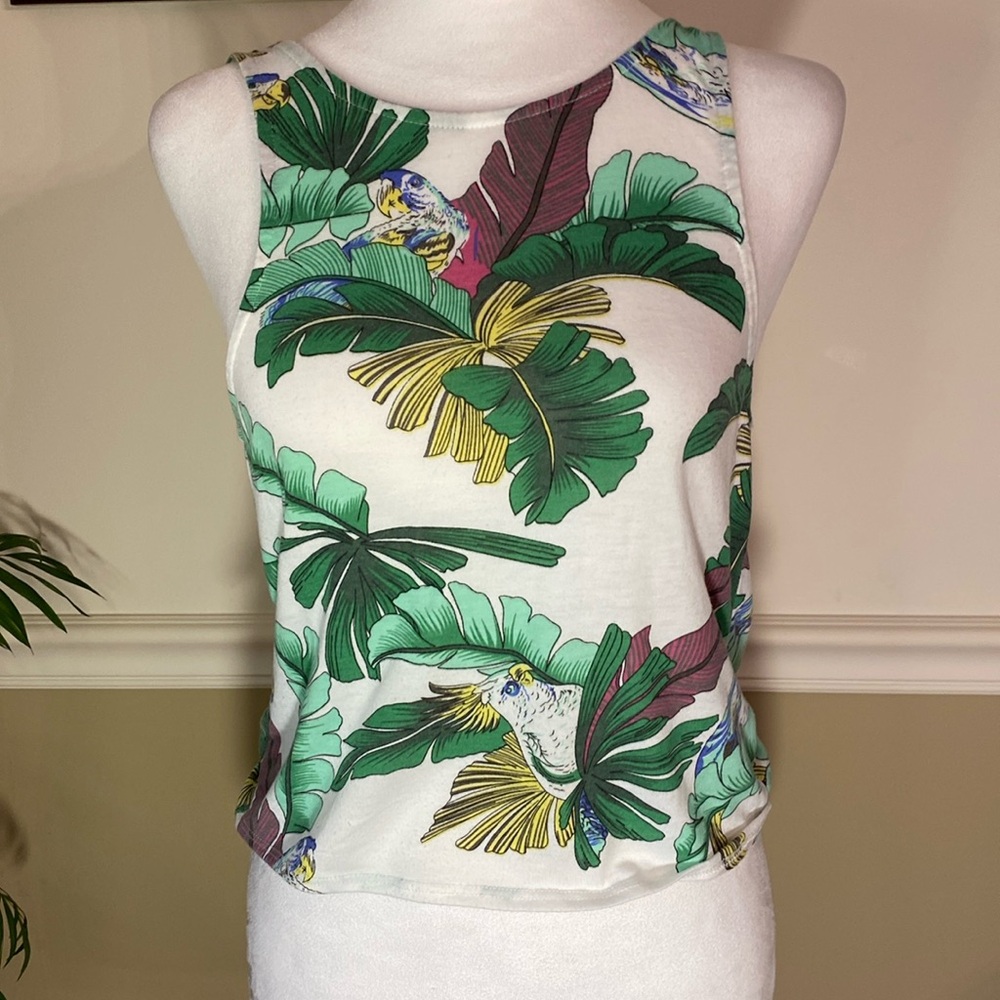Bik Box Floral Backless Tank Top